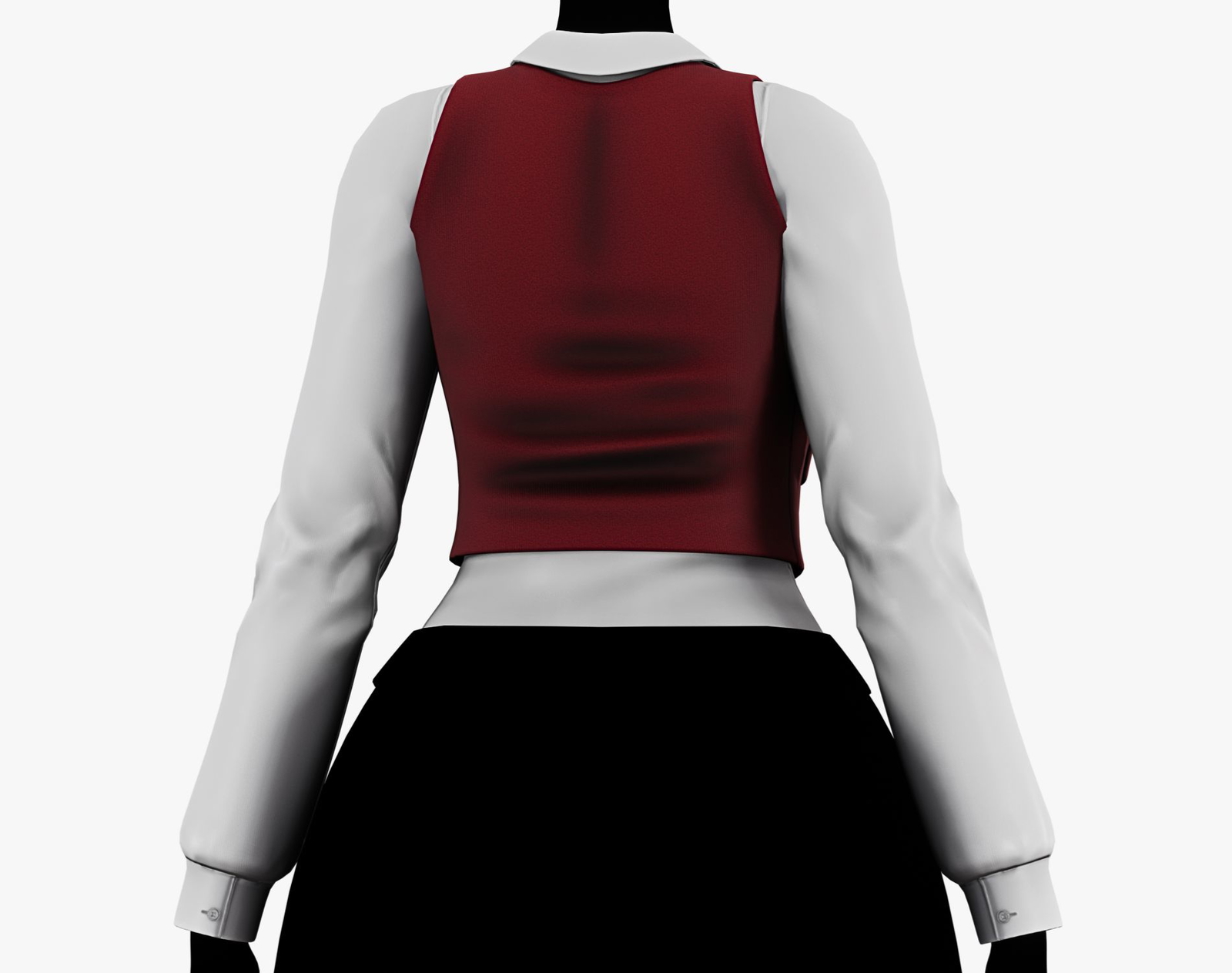 Women’s Vest Shirt + Ribbon - VRChat Clothing | WOLVES STUDIO