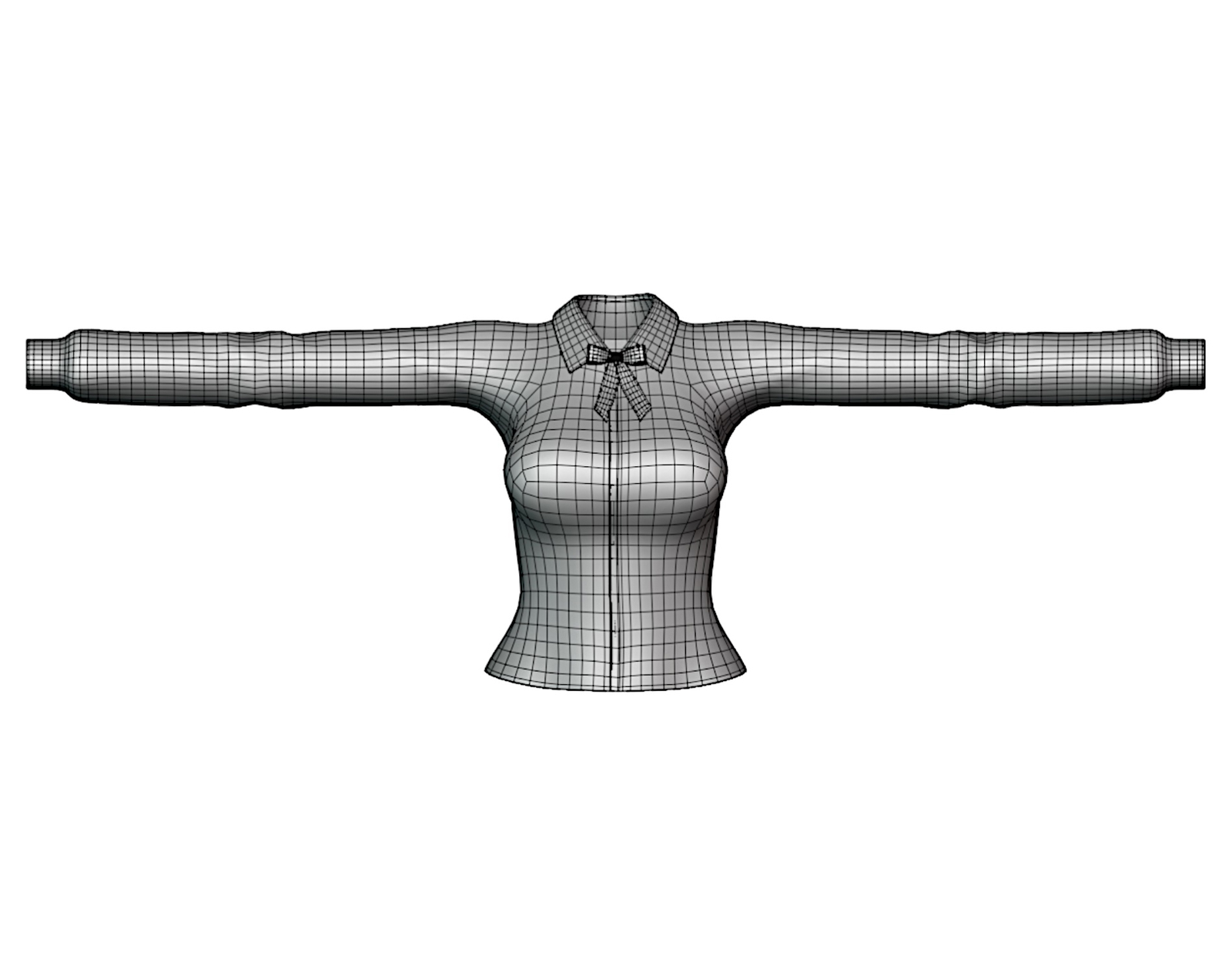 Women’s Vest Shirt + Ribbon - VRChat Clothing | WOLVES STUDIO