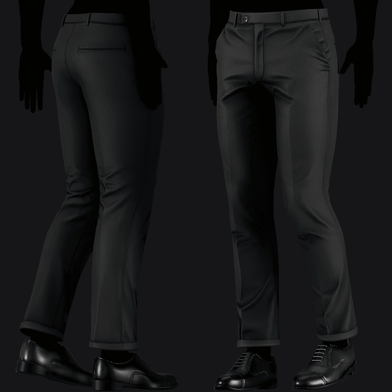 Suit Pants Mafia Style Pack 02 | WOLVES STUDIO