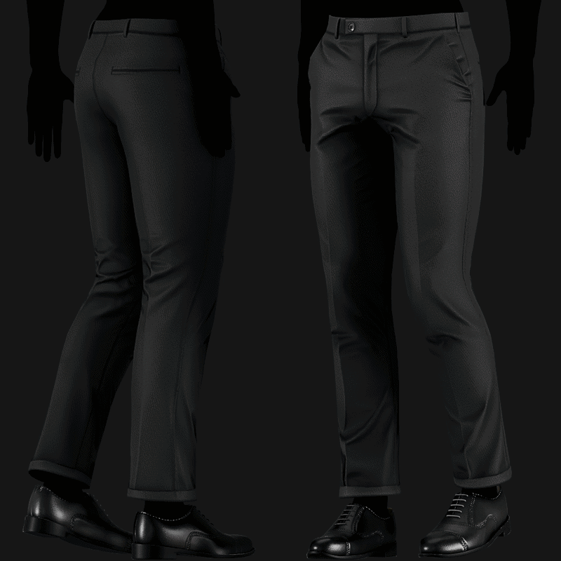 Suit Pants Mafia Style Pack 02 | WOLVES STUDIO