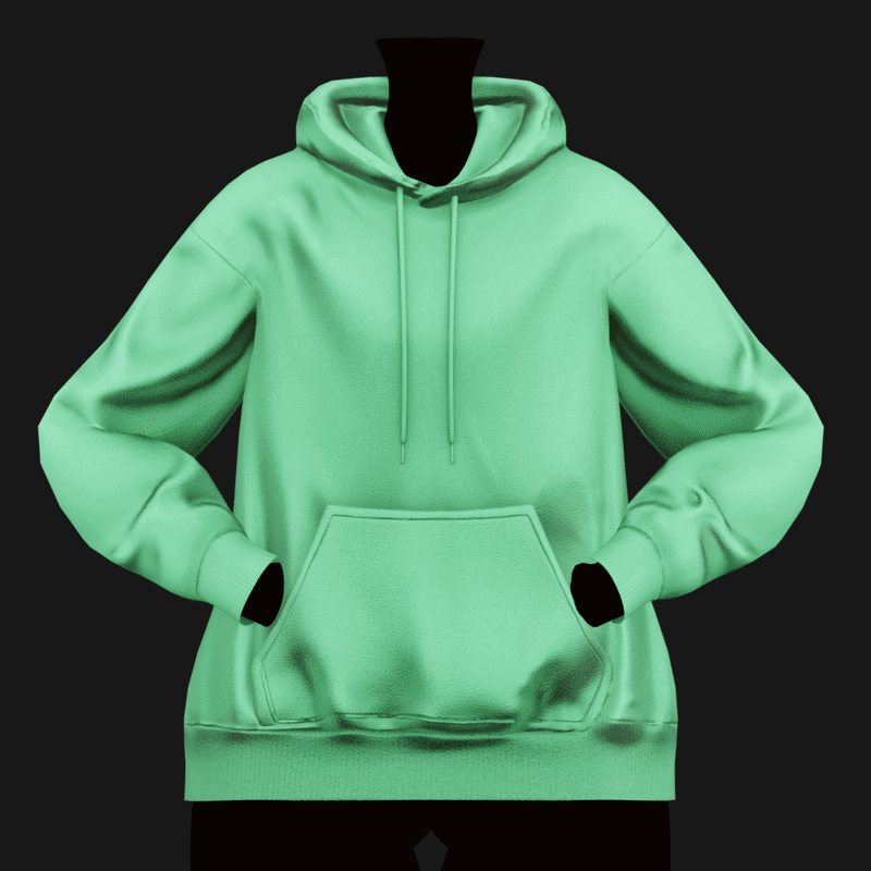 Sweatshirt Kawaii Essentials Pack | 10 Colors | Rigged | VRChat Clothing | WOLVES STUDIO