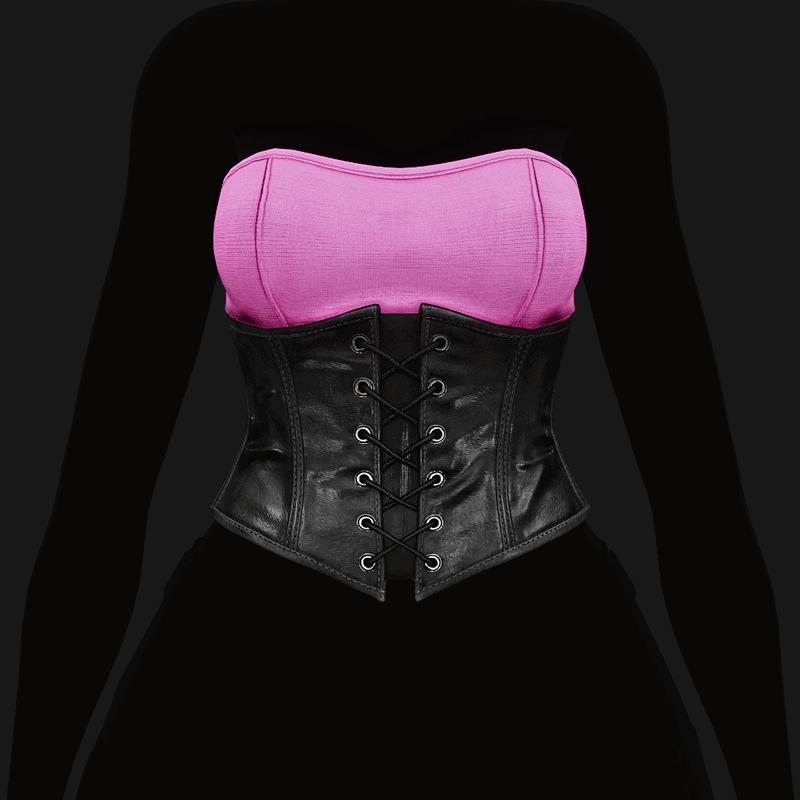 Dark Babe Leather Corset Pack (EGIRL) | WOLVES STUDIO