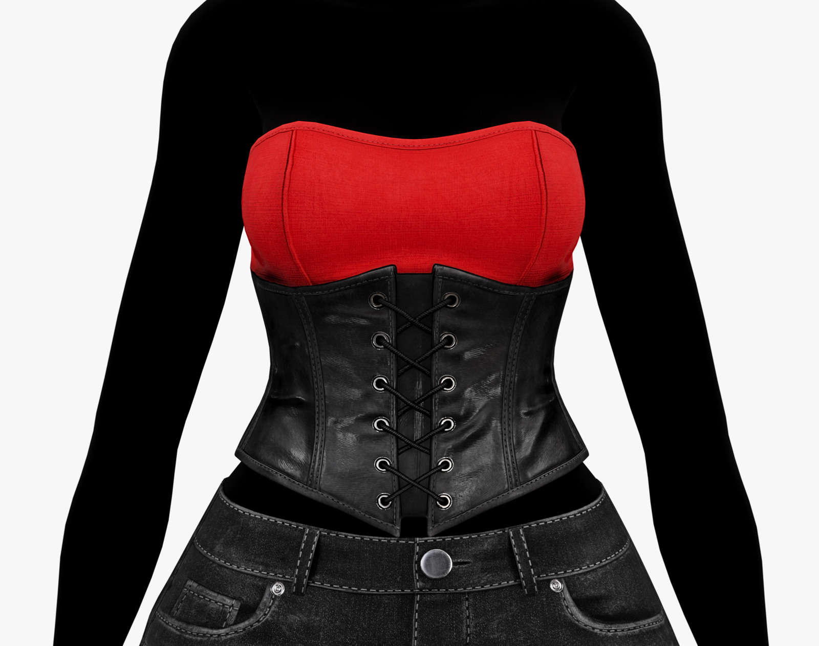 Dark Babe Leather Corset Pack (EGIRL) | WOLVES STUDIO