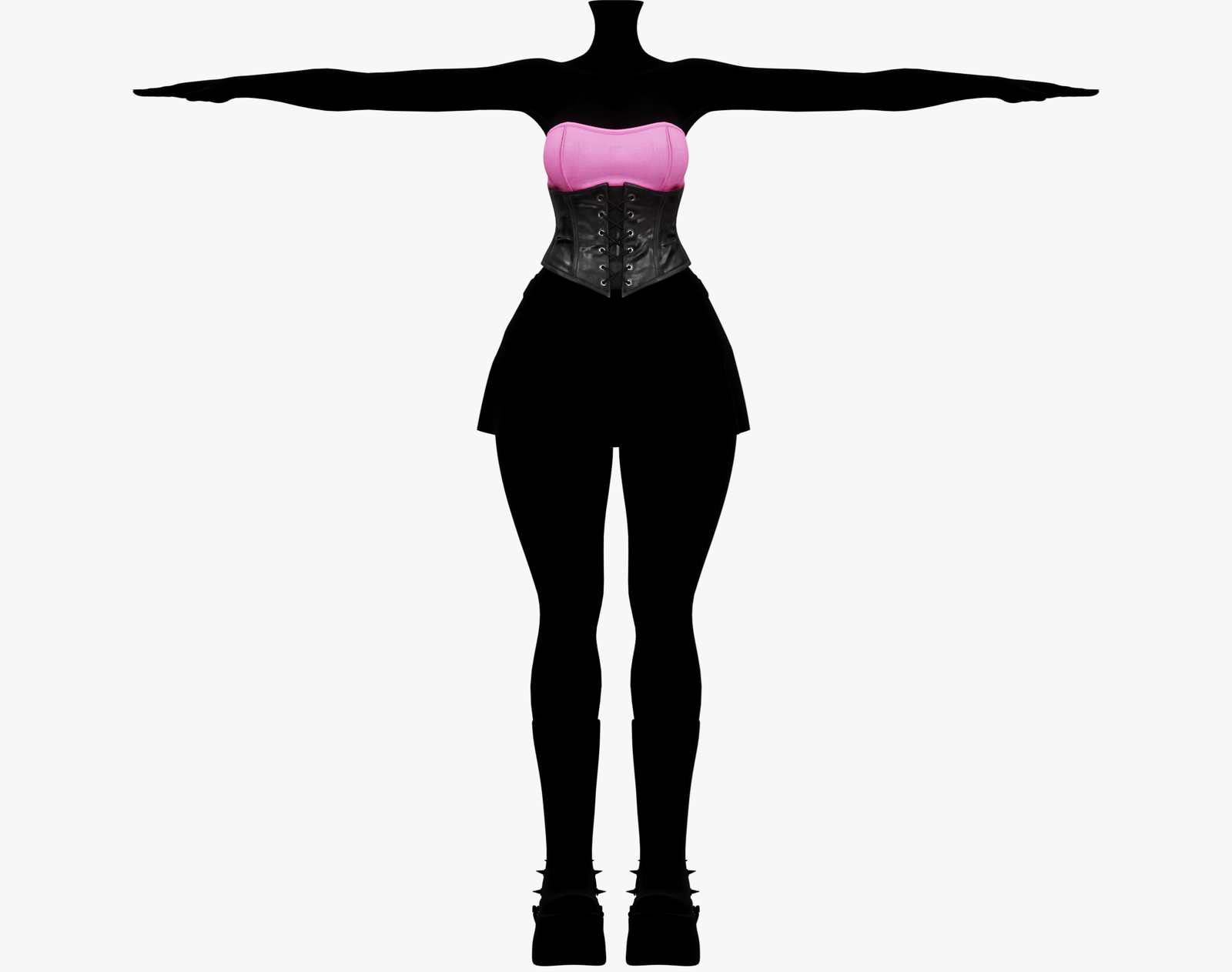 Dark Babe Leather Corset Pack (EGIRL) | WOLVES STUDIO