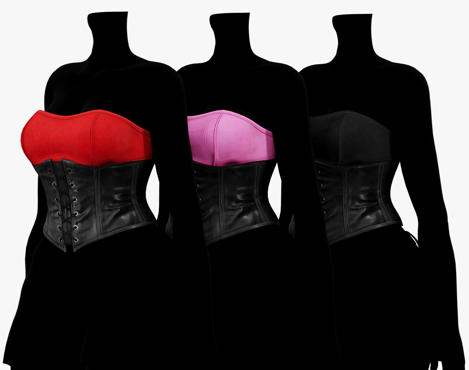 Dark Babe Leather Corset Pack (EGIRL) | WOLVES STUDIO