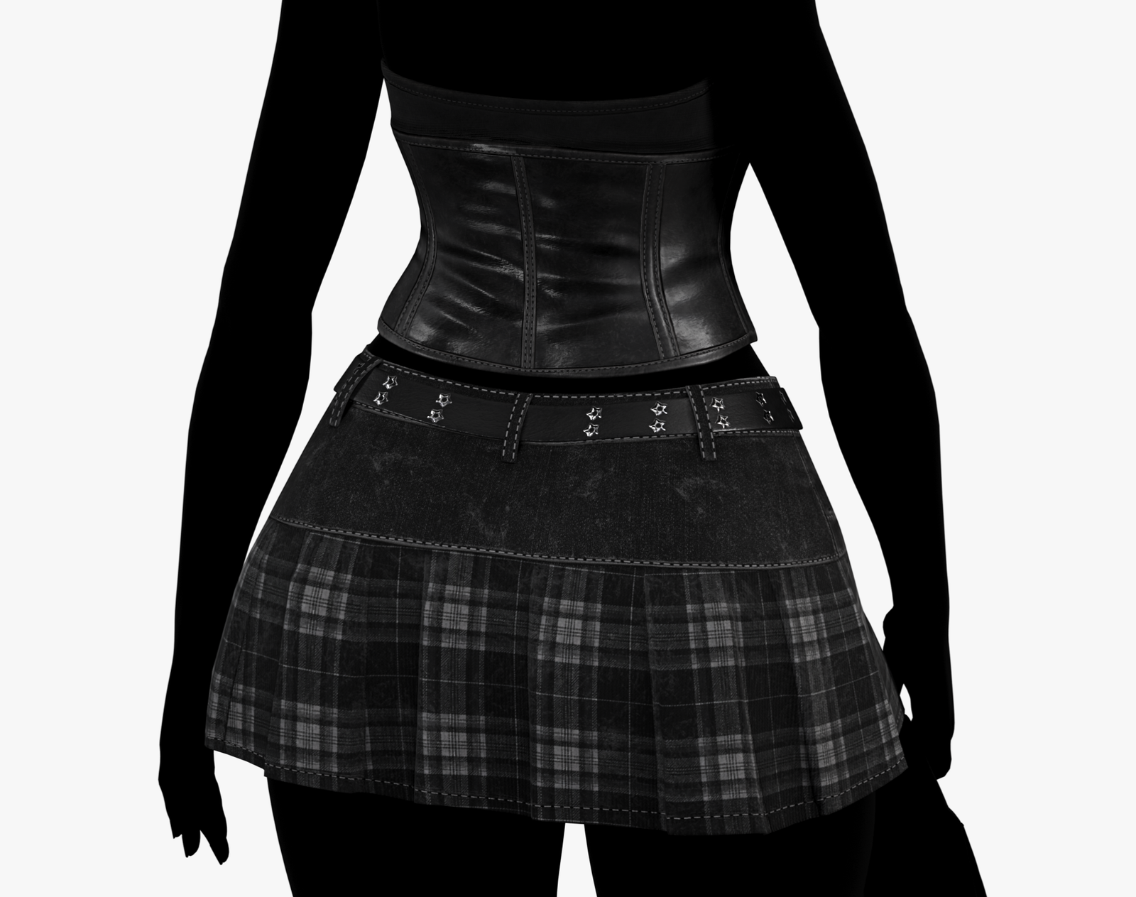 Dark Babe Leather Corset Pack (EGIRL) | WOLVES STUDIO