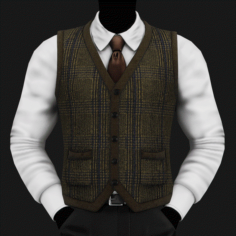 Vintage Plaid Sweater Vest Pack | WOLVES STUDIO