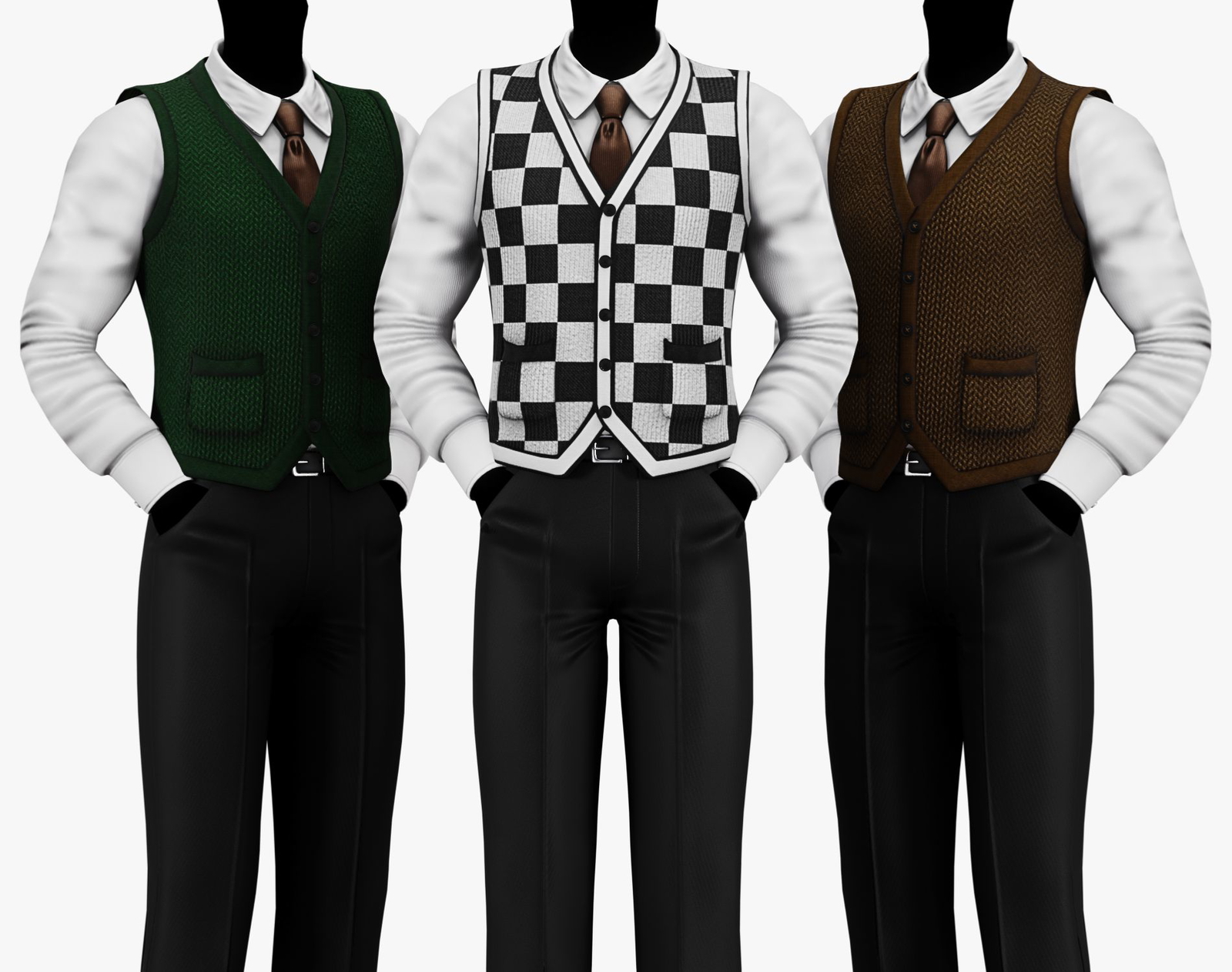 Dark Academia Sweater Vest Pack | WOLVES STUDIO