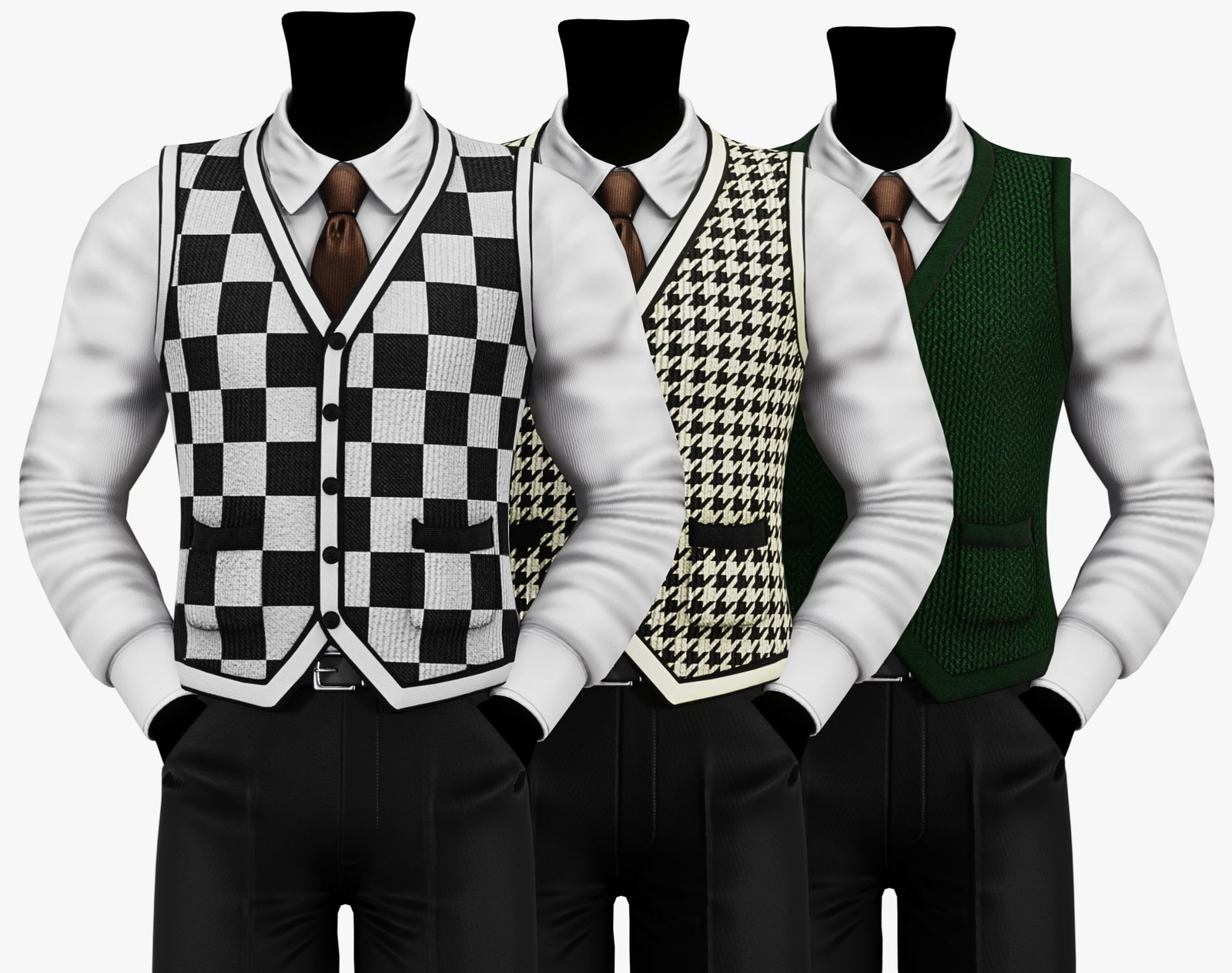 Dark Academia Sweater Vest Pack | WOLVES STUDIO