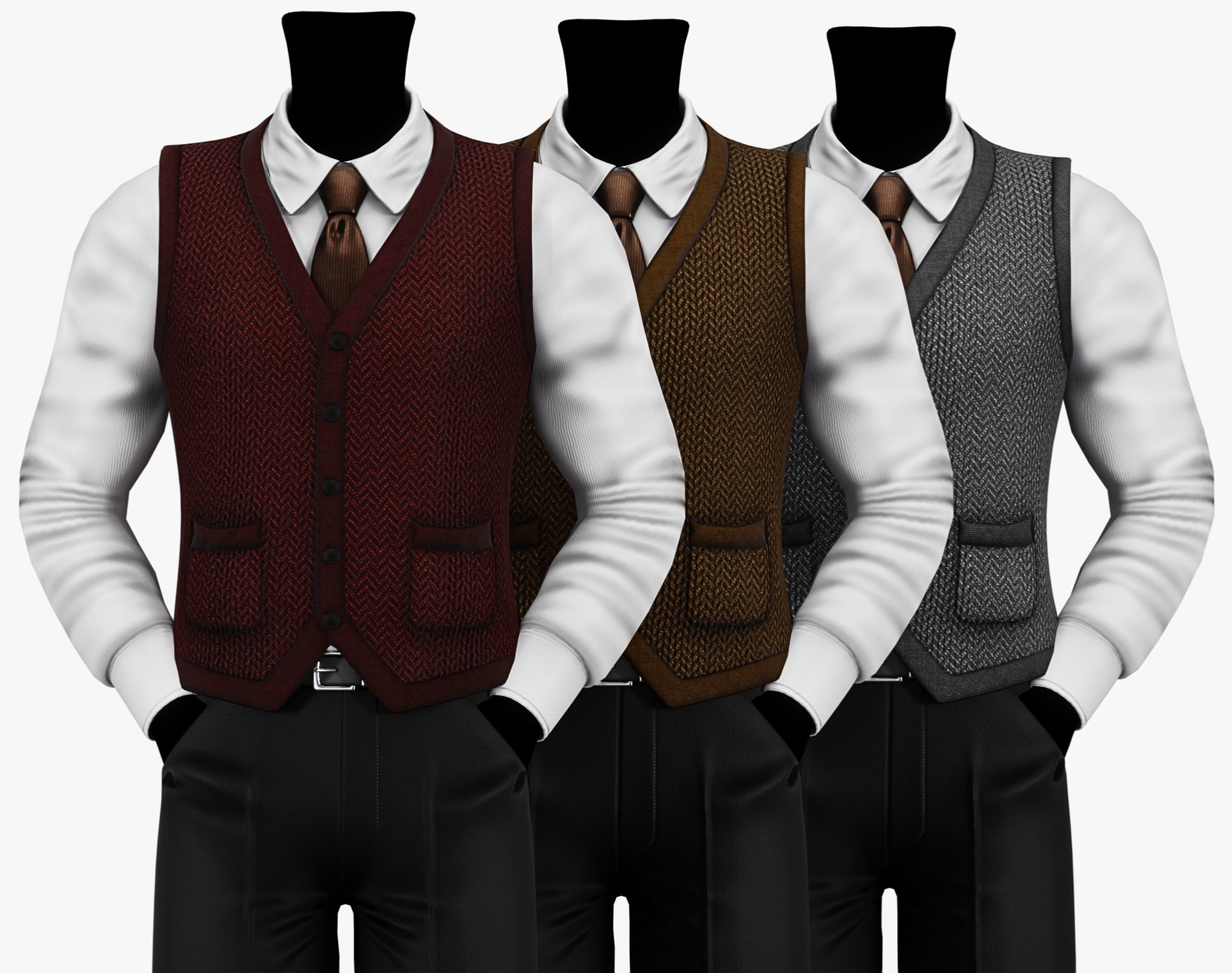 Dark Academia Sweater Vest Pack | WOLVES STUDIO