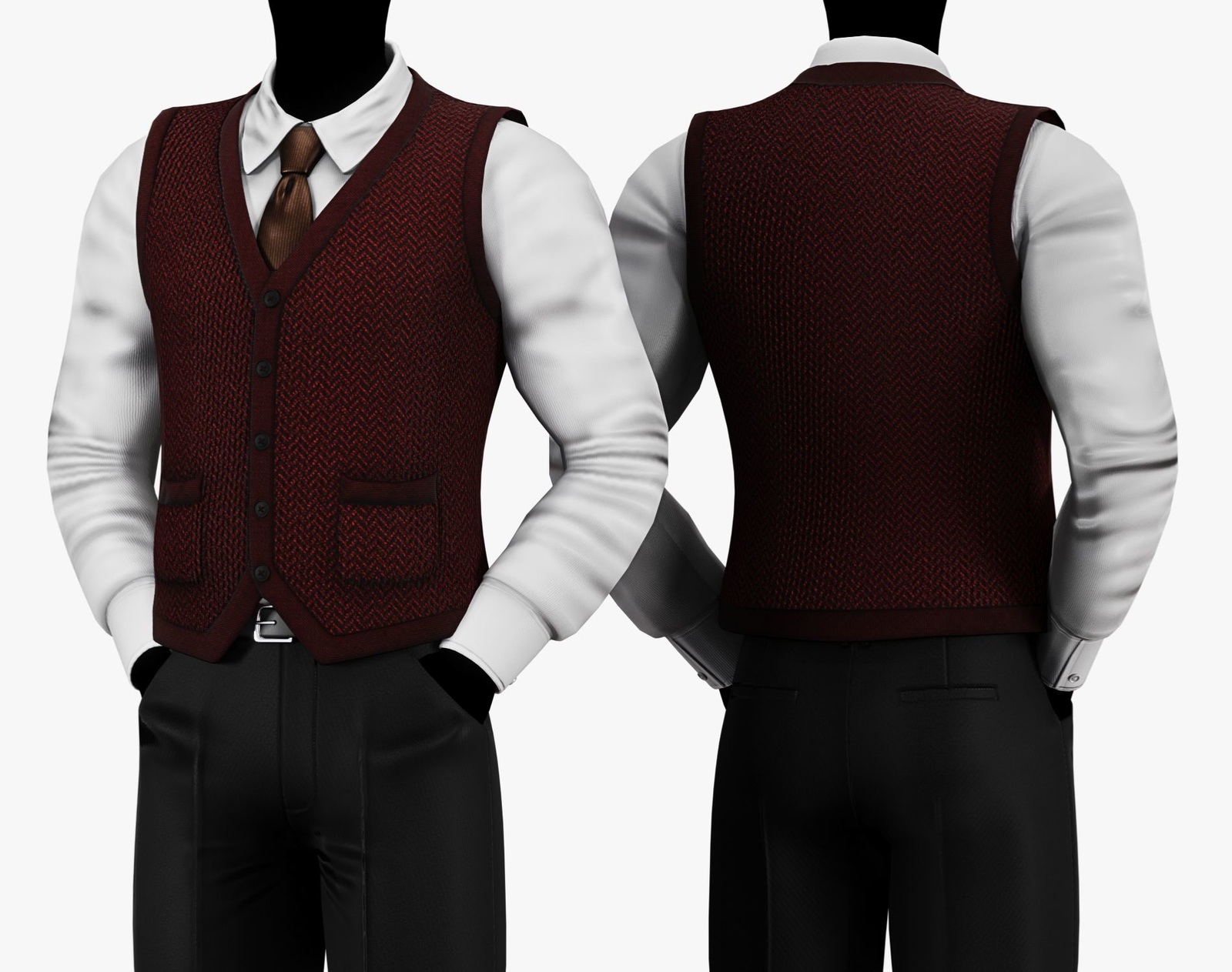 Dark Academia Sweater Vest Pack | WOLVES STUDIO
