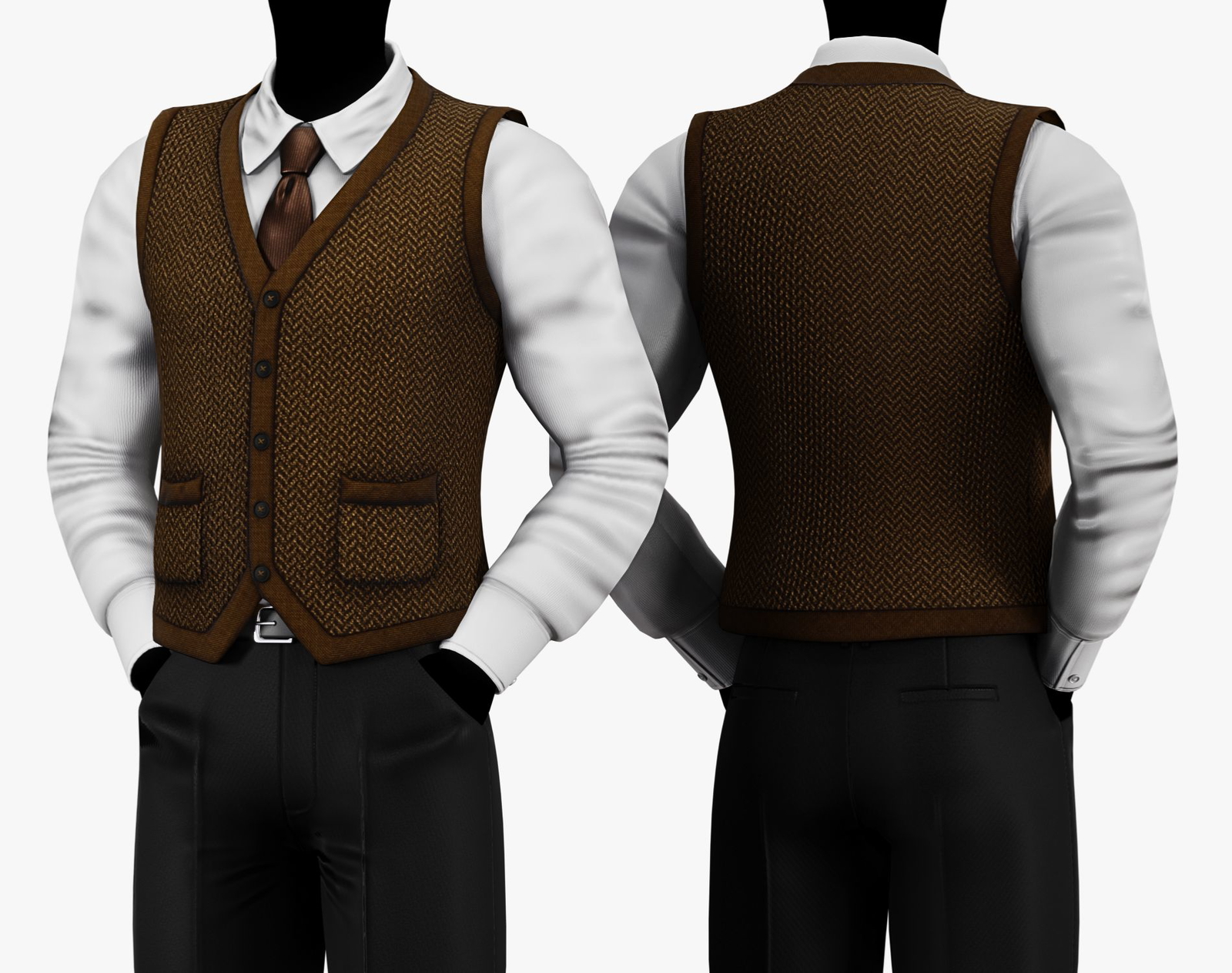 Dark Academia Sweater Vest Pack | WOLVES STUDIO