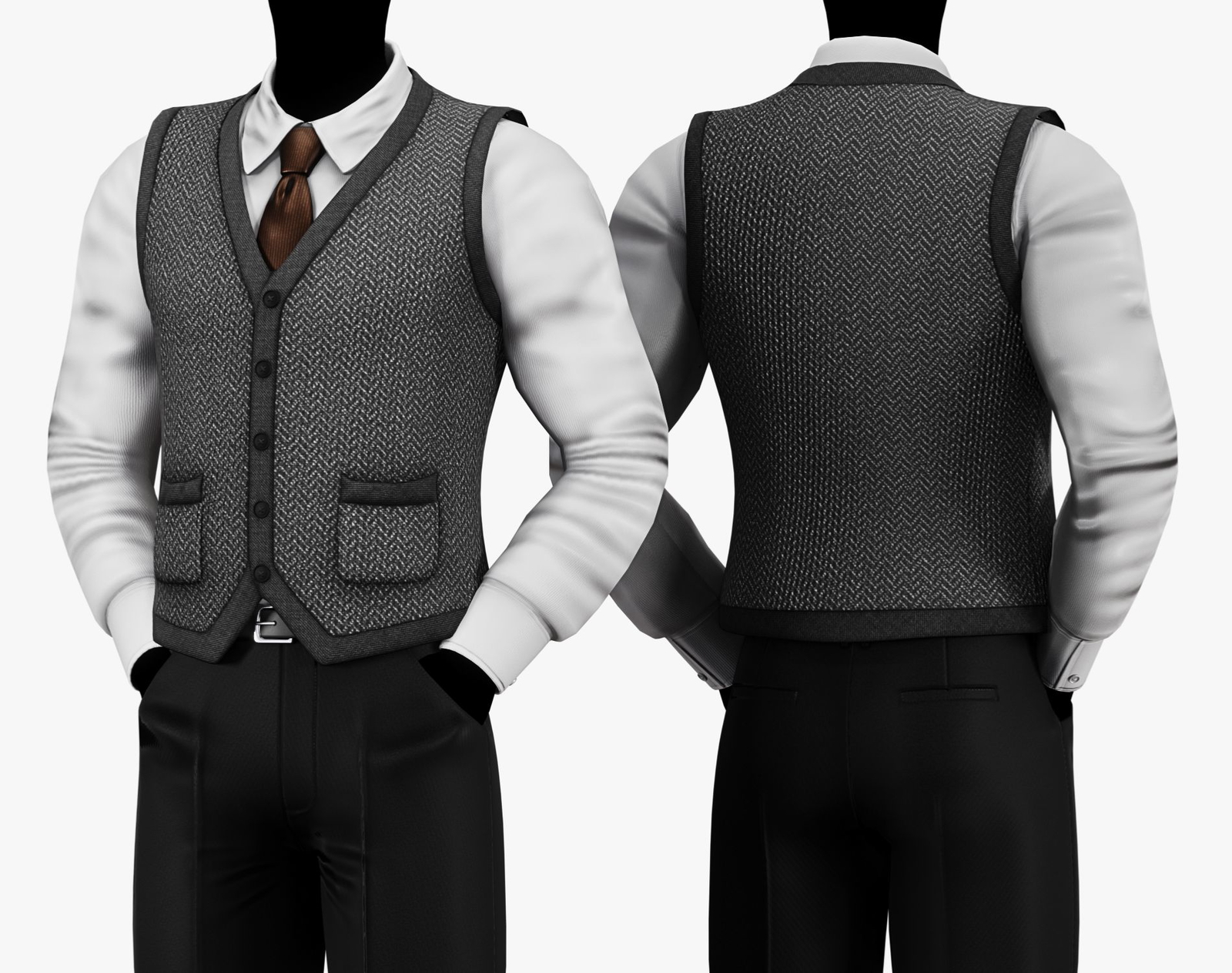 Dark Academia Sweater Vest Pack | WOLVES STUDIO