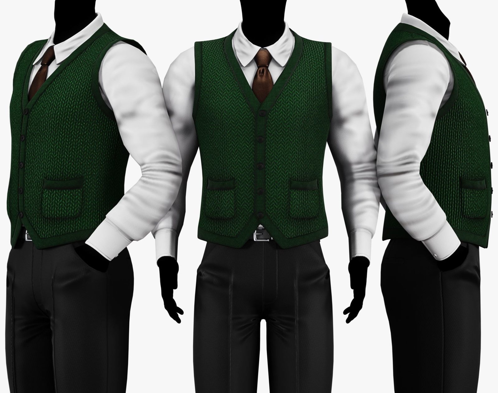 Dark Academia Sweater Vest Pack | WOLVES STUDIO