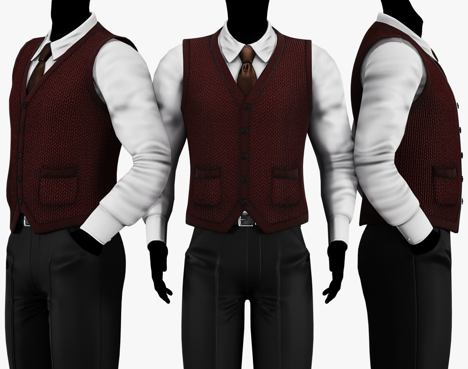 Dark Academia Sweater Vest Pack | WOLVES STUDIO
