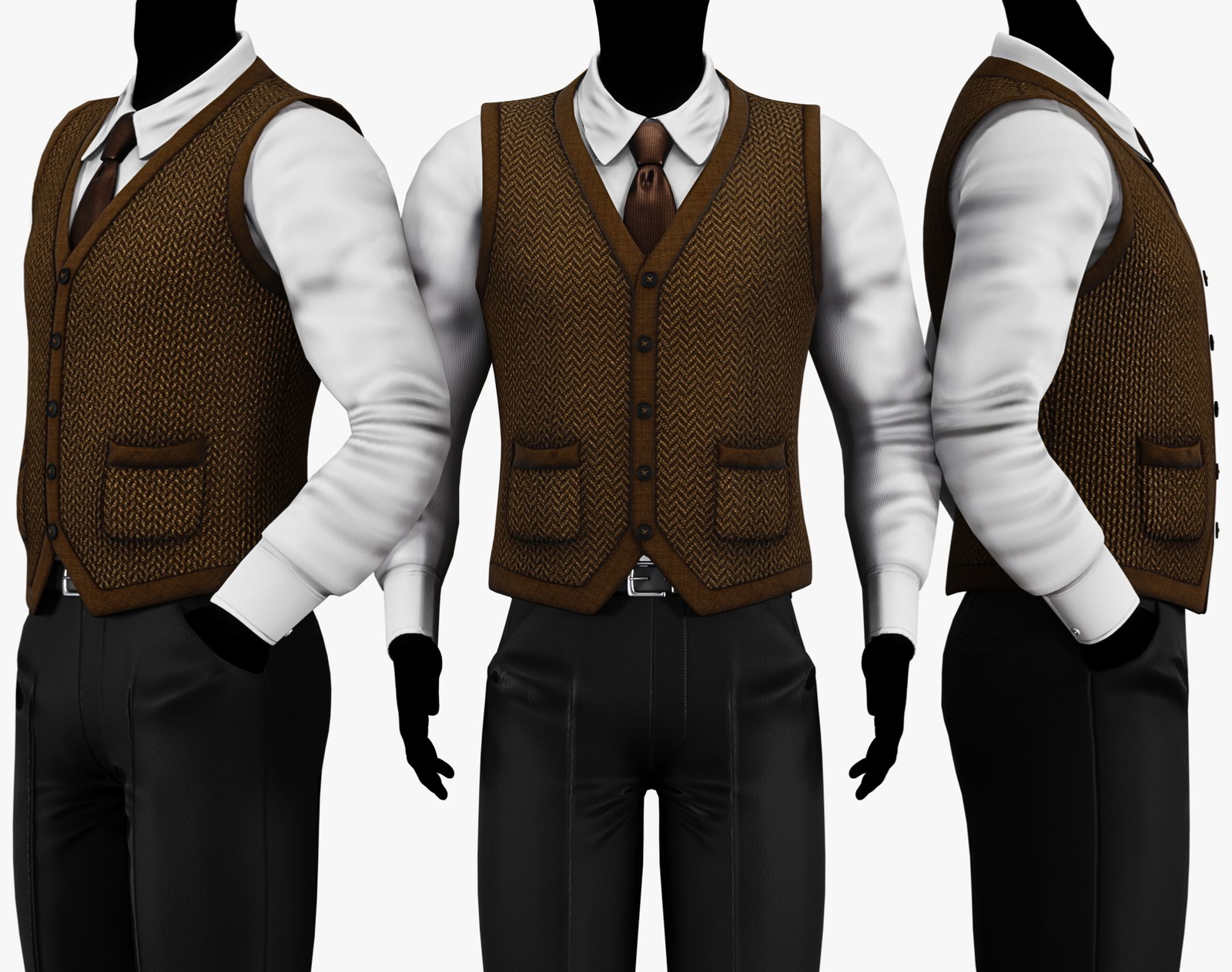 Dark Academia Sweater Vest Pack | WOLVES STUDIO