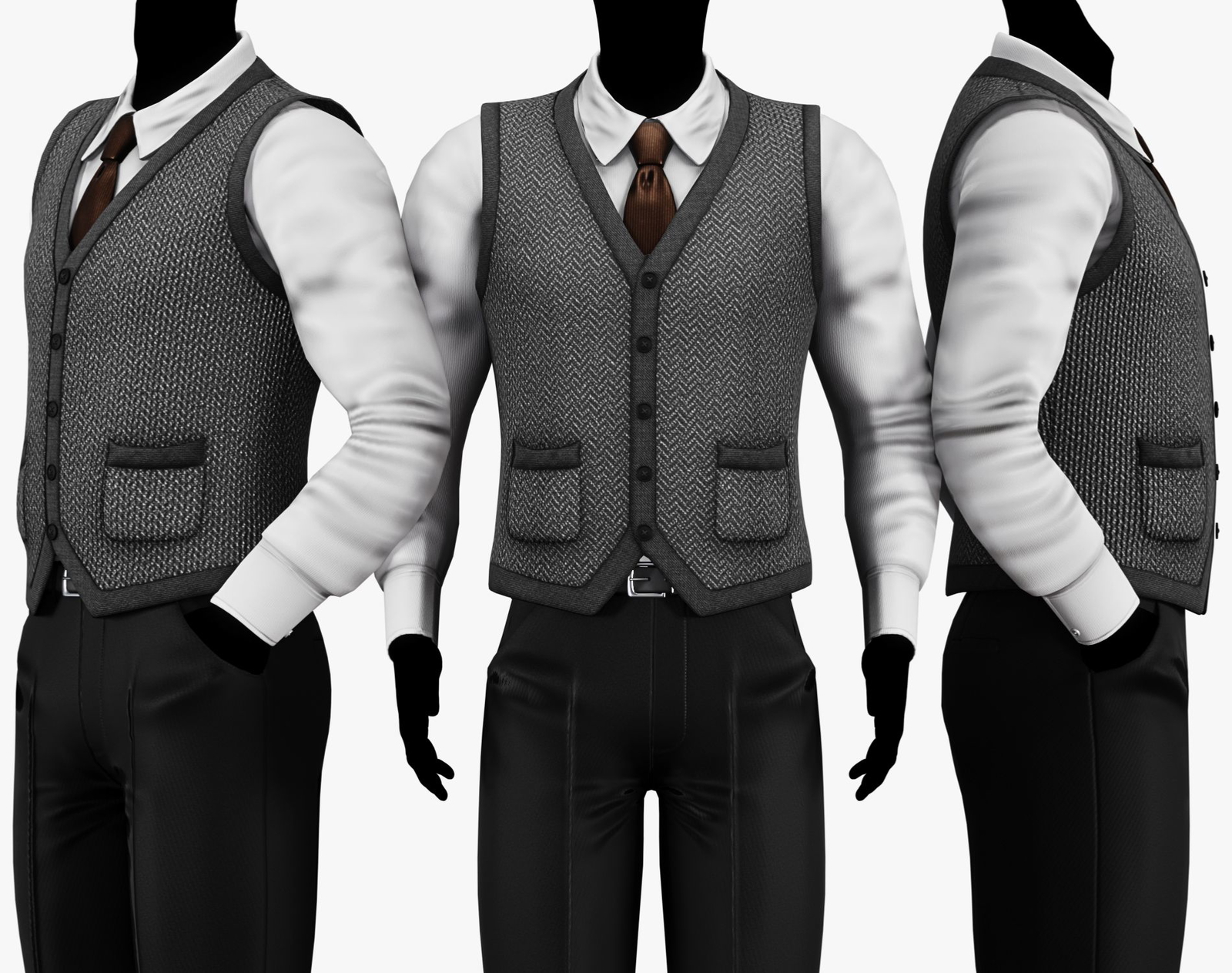 Dark Academia Sweater Vest Pack | WOLVES STUDIO