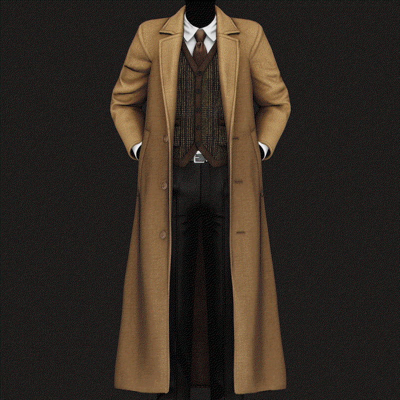 Classic Mens Winter Overcoat | WOLVES STUDIO