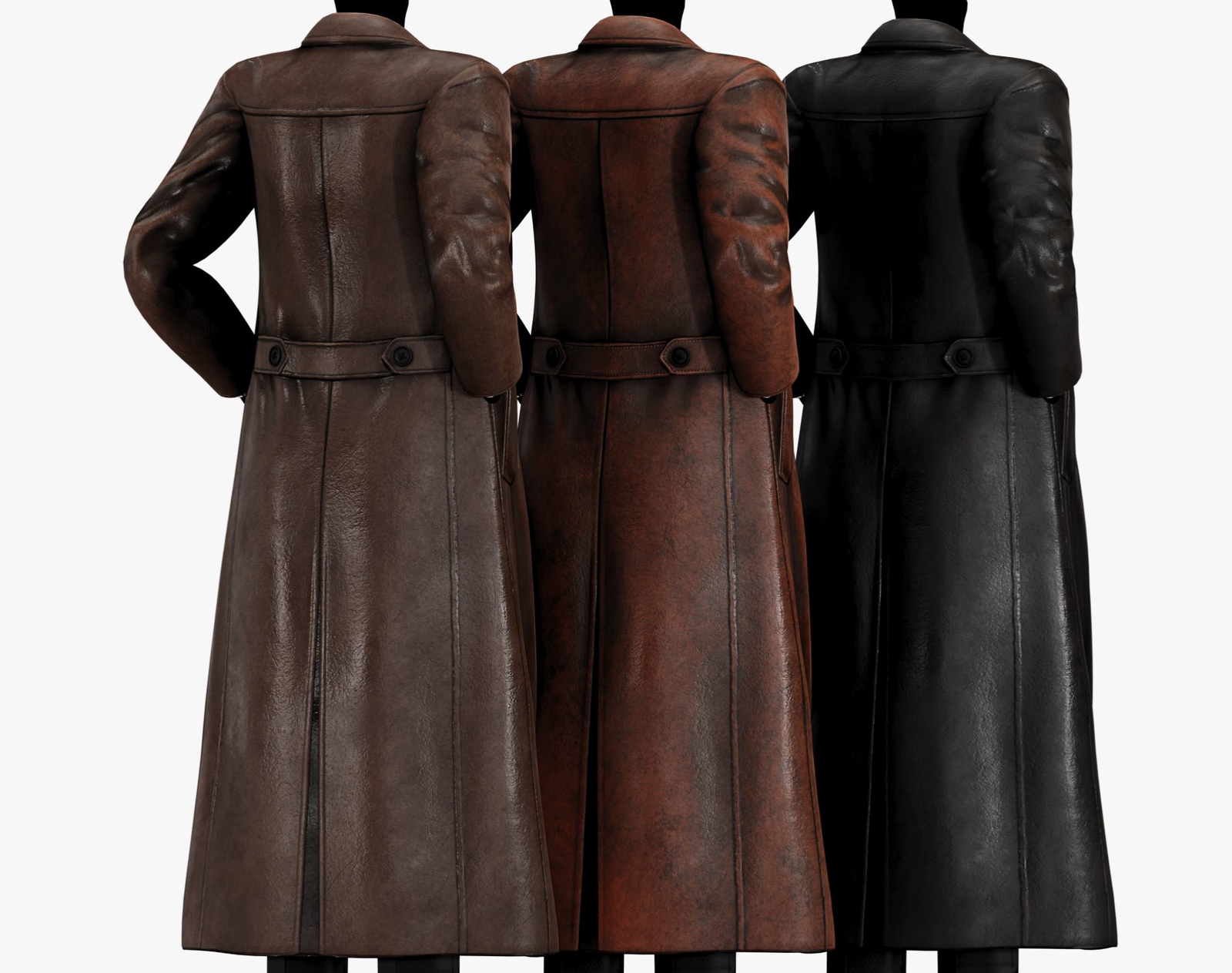 Classic Mens Winter Overcoat Leather Jacket | WOLVES STUDIO