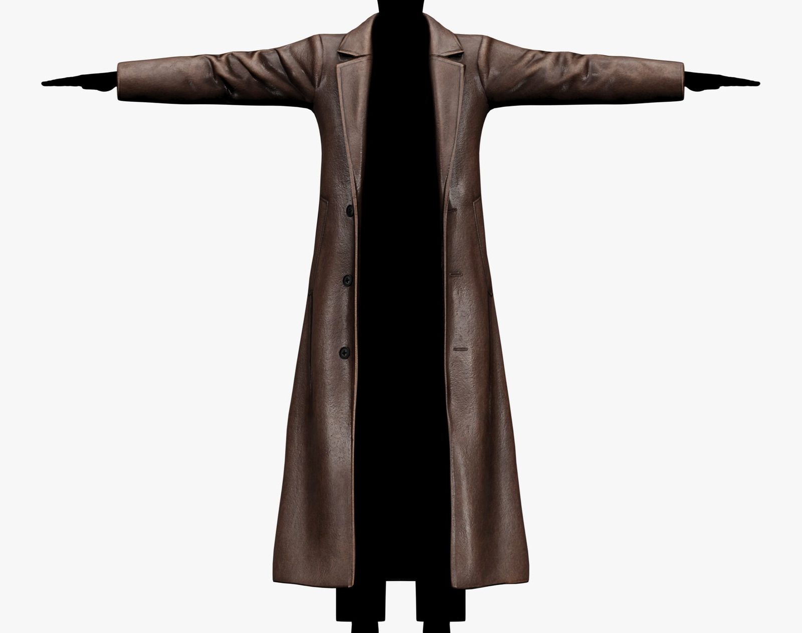 Classic Mens Winter Overcoat Leather Jacket | WOLVES STUDIO