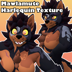 Harlequin - Texture for Mawlamute VRChat Avatar
