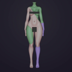 Zombie textures (6 Heads+ 3 Bodys)