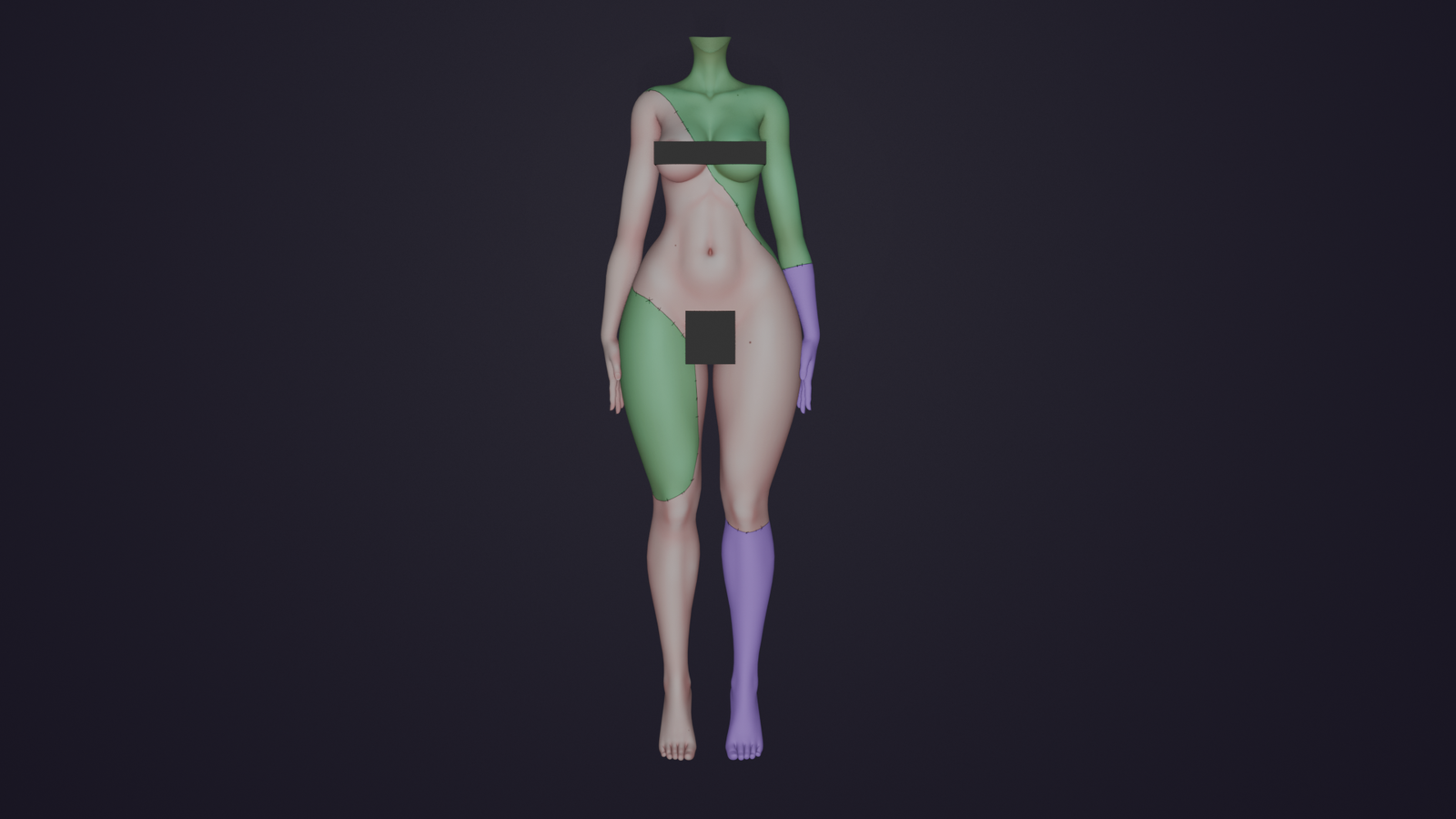 Zombie textures (6 Heads+ 3 Bodys)