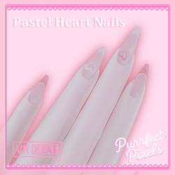 Pastel Heart Nails