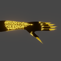 FILIGREE CUFF & FINGERNAIL SHIELDS