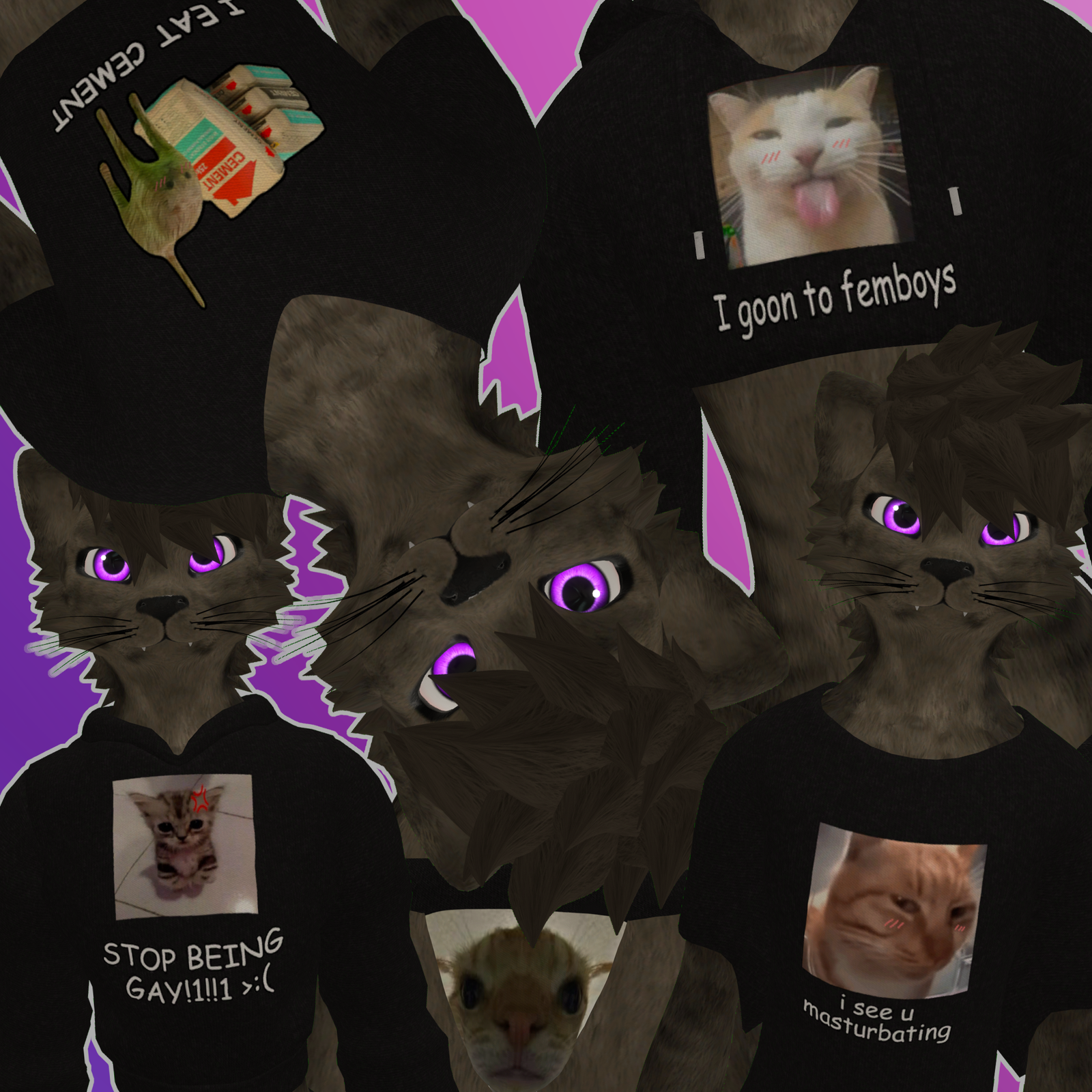 DISKO REX || cat brainrot clothing set