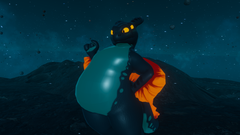 Fat Slipfin Furry Alien DLC with physics, dynamics, and animation.