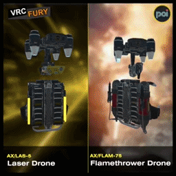 Laser & Flamethrower Drones Followers