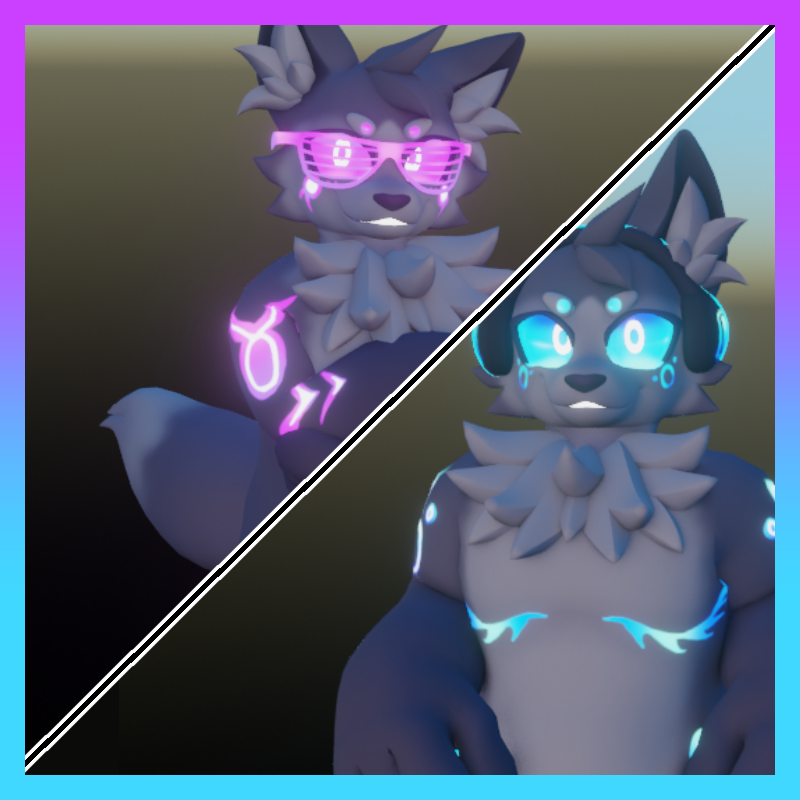 Silly Wolf :3 / Jammer VRChat Furry Avatar ! [PC/QUEST COMPATIBLE]