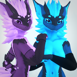 Warmers/Fishnet set for Nexie's Female Nardoragon