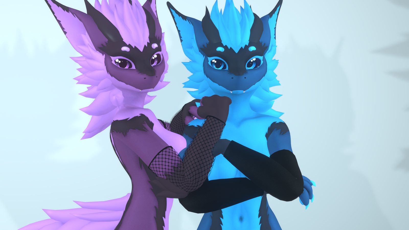 Warmers/Fishnet set for Nexie's Female Nardoragon