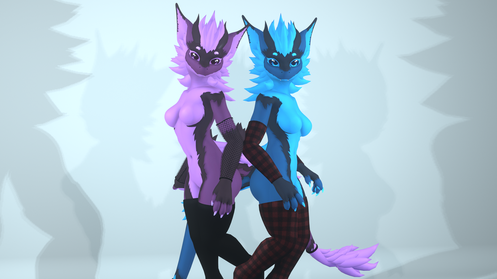 Warmers/Fishnet set for Nexie's Female Nardoragon