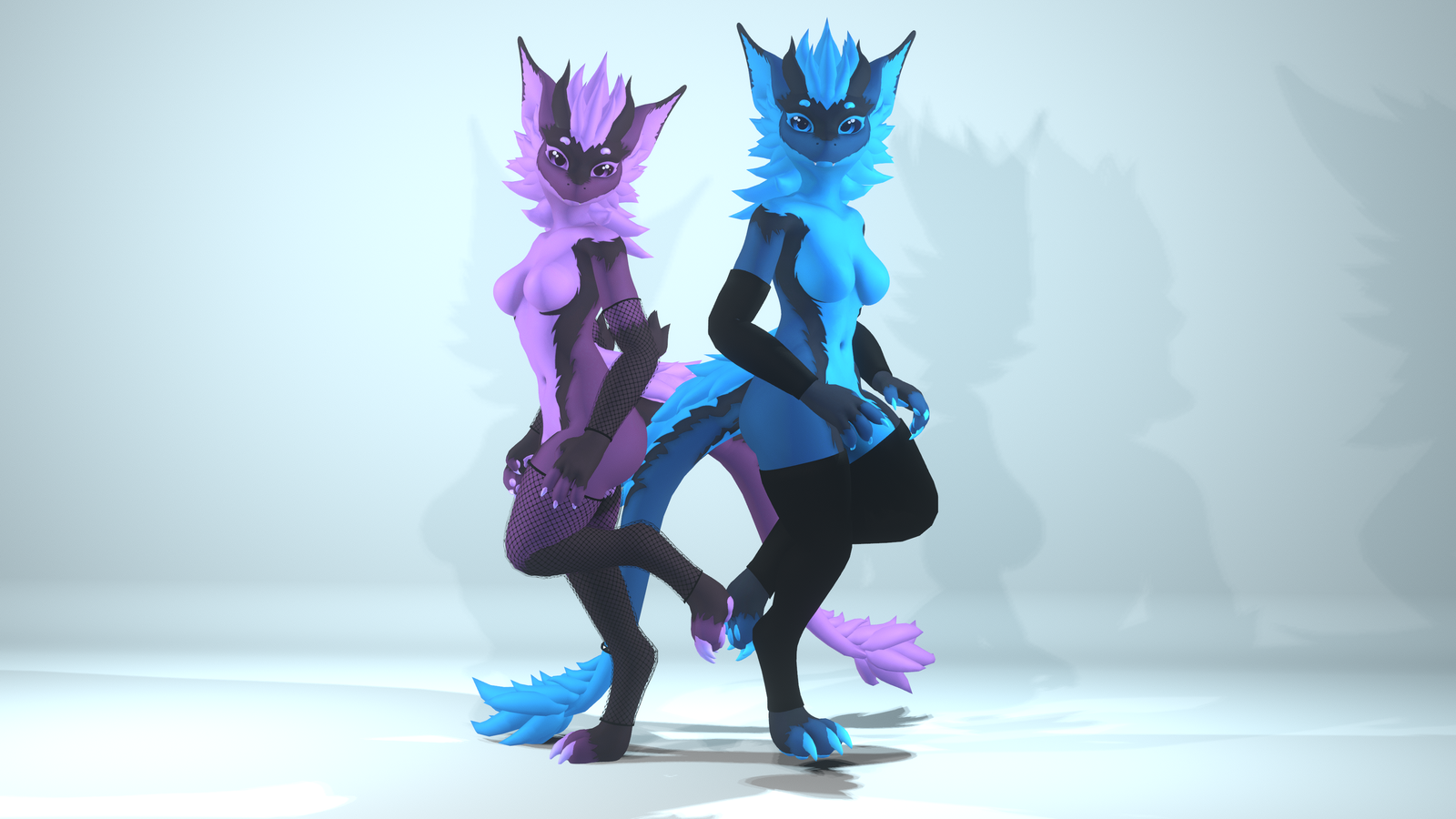 Warmers/Fishnet set for Nexie's Female Nardoragon