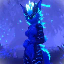 "Neon Reef Dragon" Texture for Nexie's Female Nardoragon