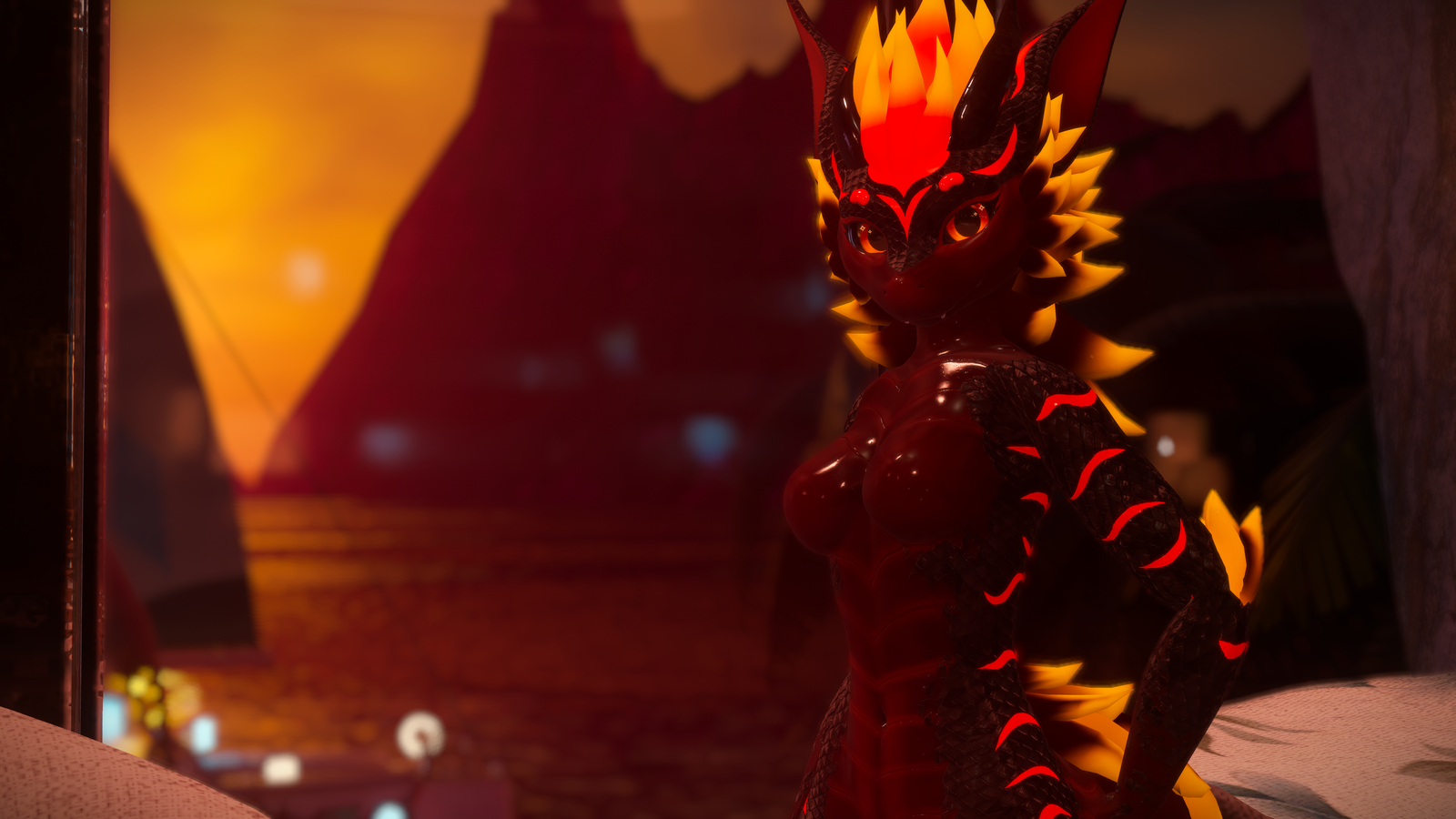 "Abyssal Dragon" Texture for Nexie's Female Nardoragon