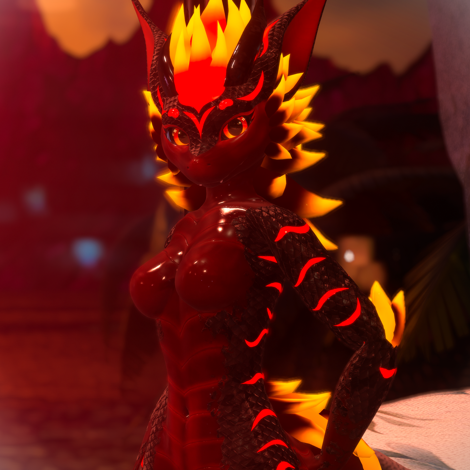 "Abyssal Dragon" Texture for Nexie's Female Nardoragon