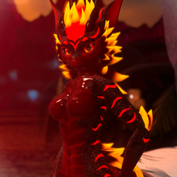 "Abyssal Dragon" Texture for Nexie's Female Nardoragon