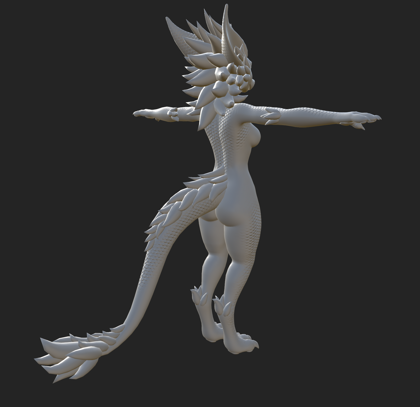 Scale Normal and Height maps for Nexie's Female Nardoragon