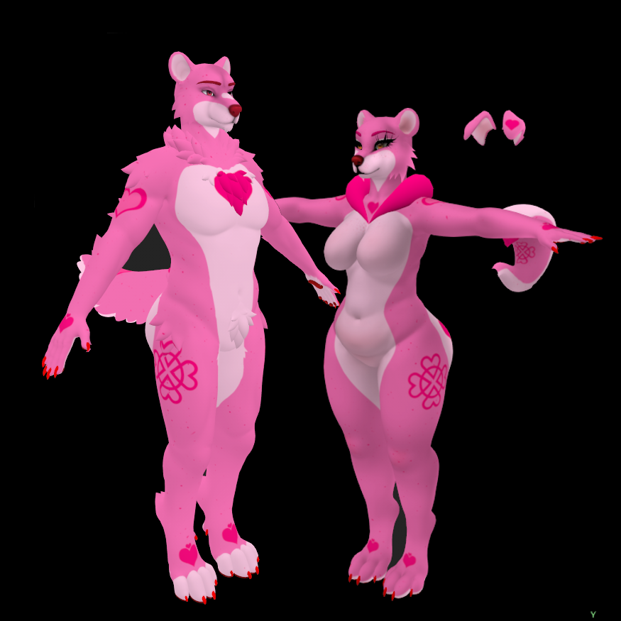 Valentines Bears ( Honey & Bjorn)