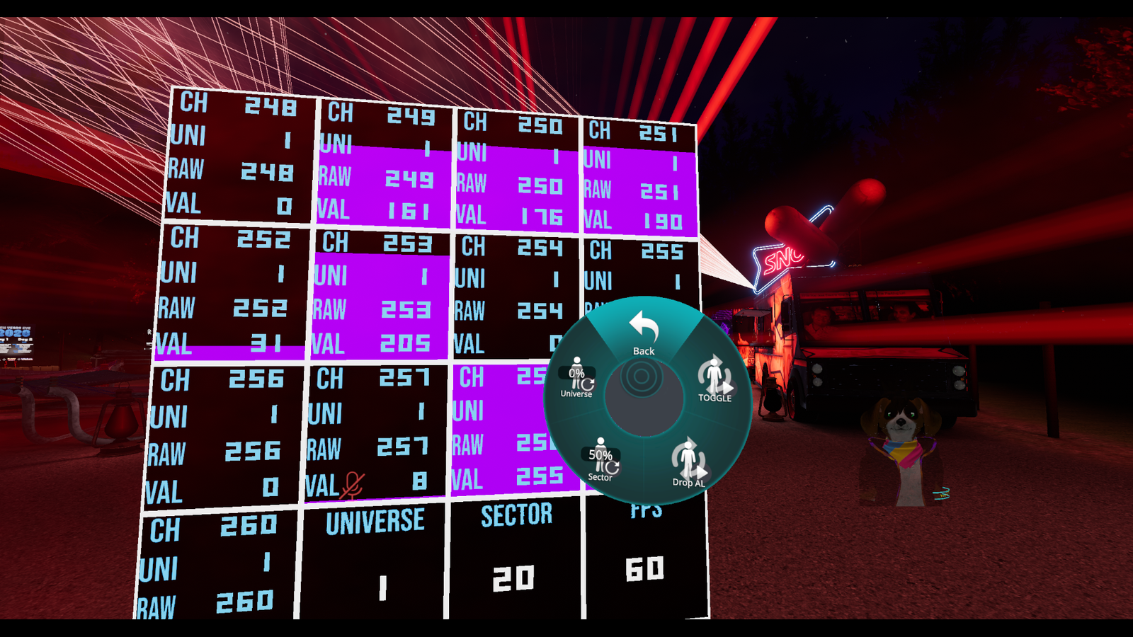 TS VRSL DMX Debugger