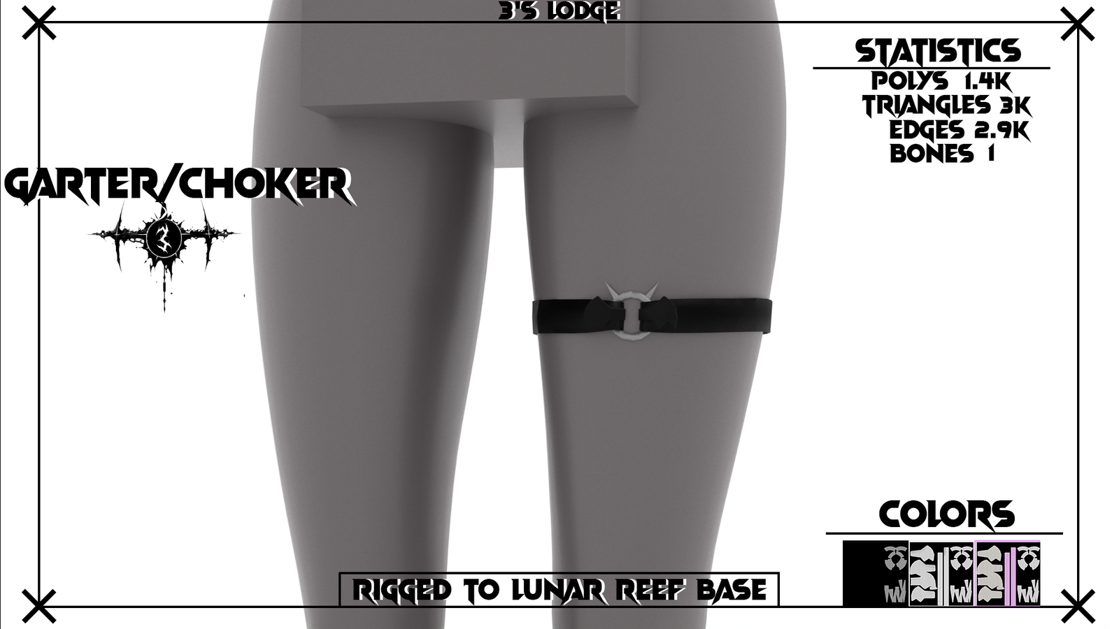 Bat Garter/Choker