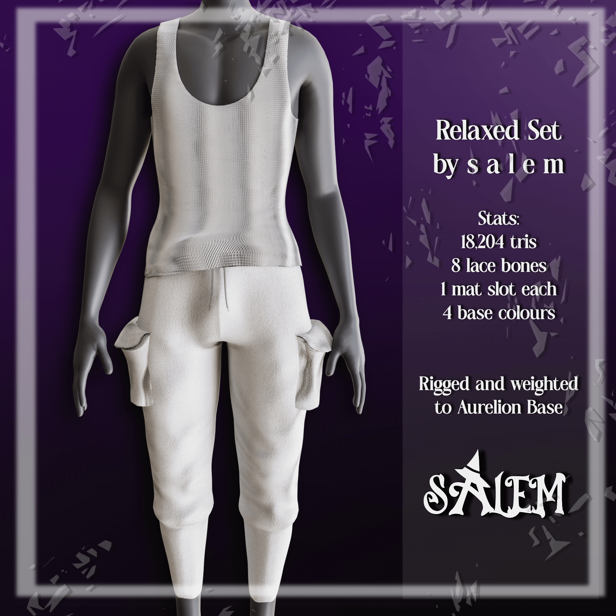 Relaxed Set | Male Sweatpants, Tank Top