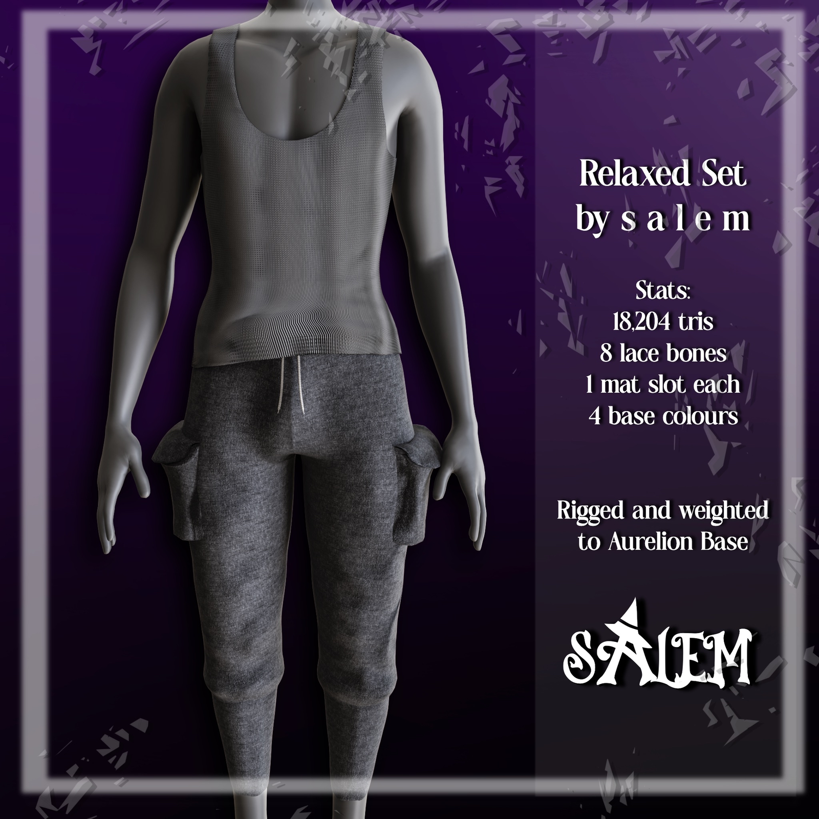 Relaxed Set | Male Sweatpants, Tank Top