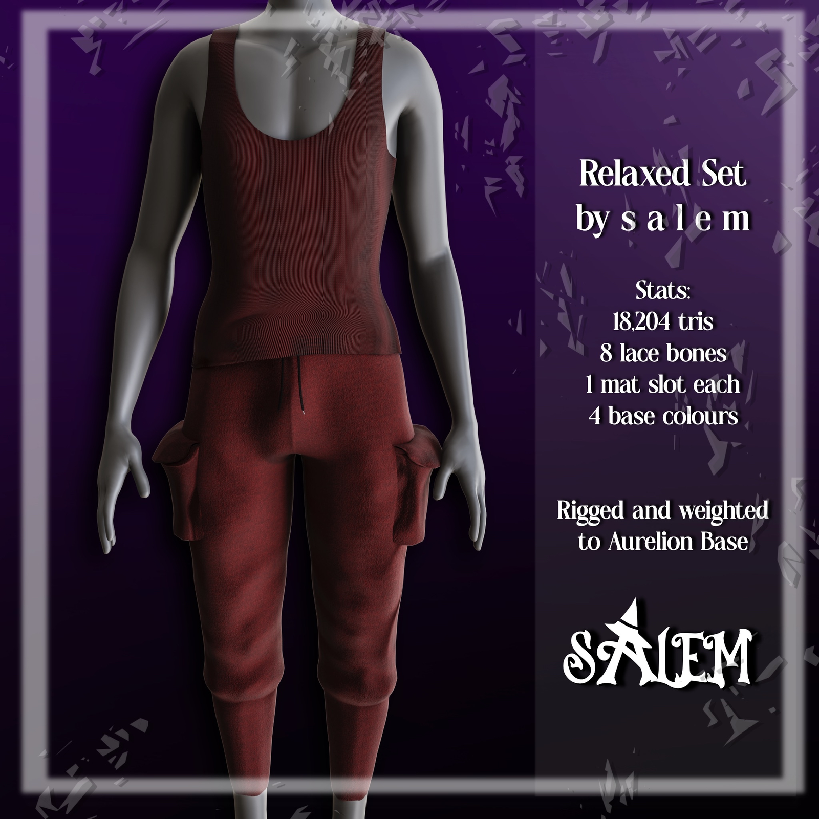Relaxed Set | Male Sweatpants, Tank Top