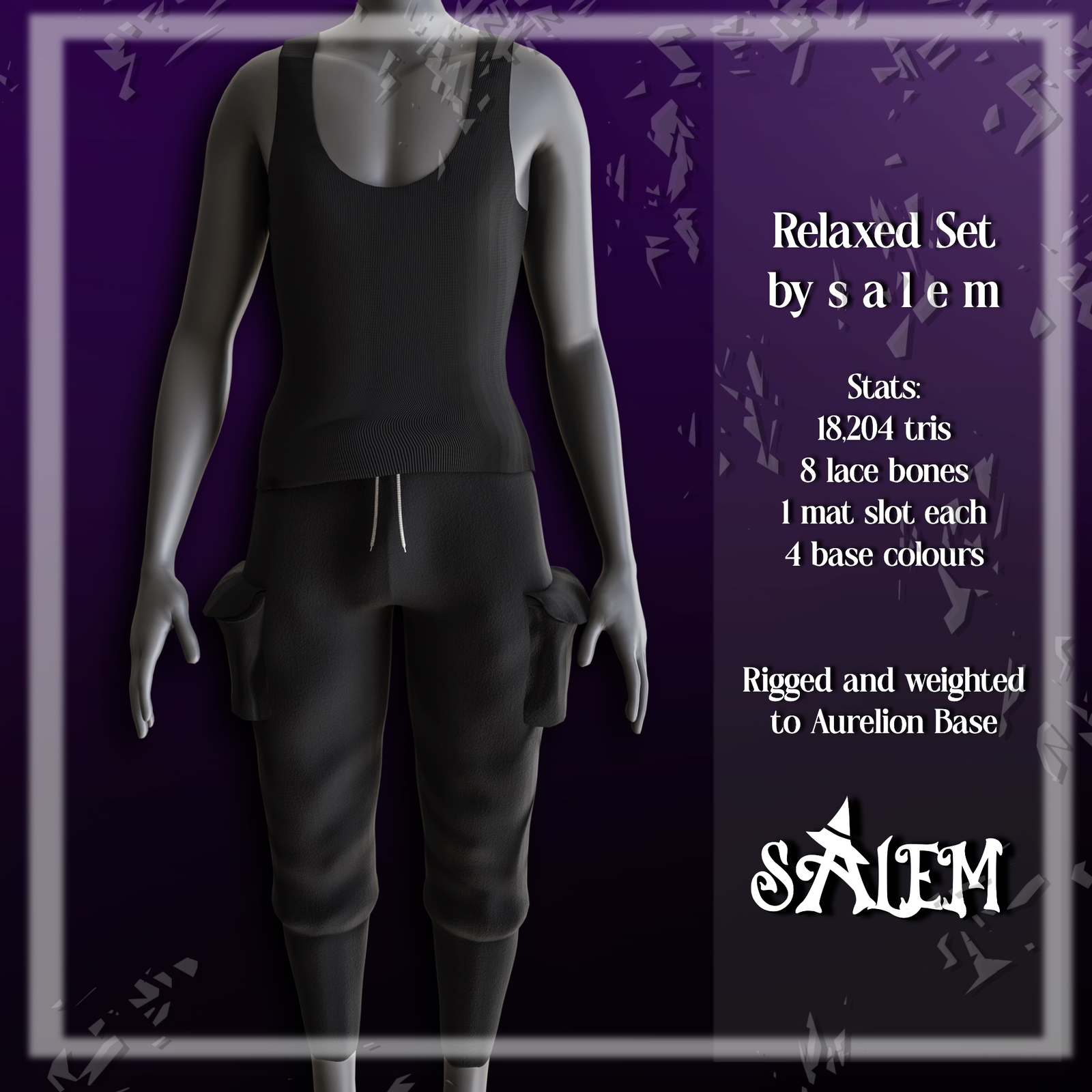 Relaxed Set | Male Sweatpants, Tank Top