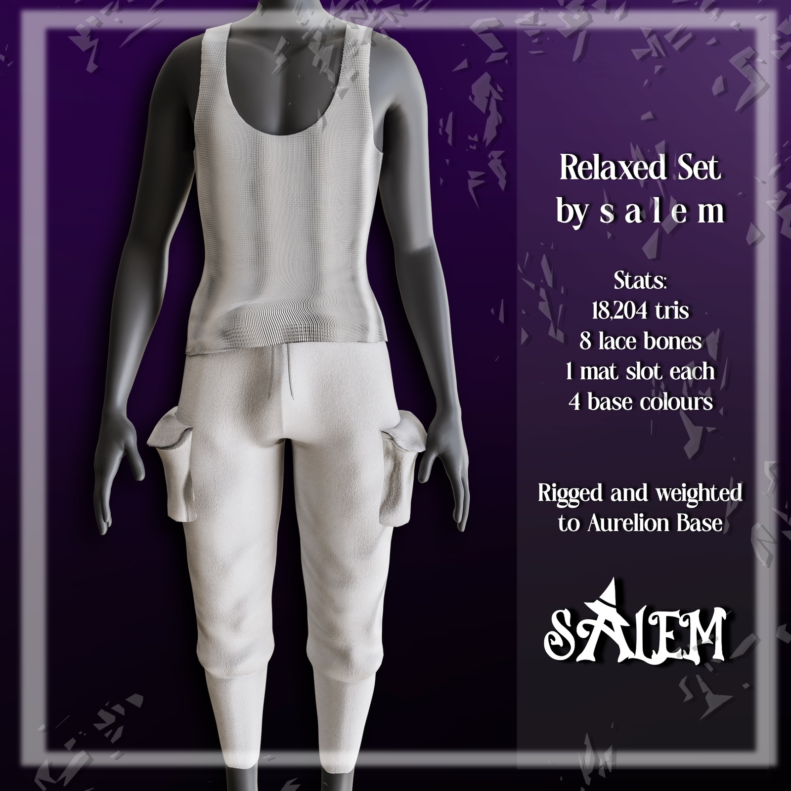 Relaxed Set | Male Sweatpants, Tank Top